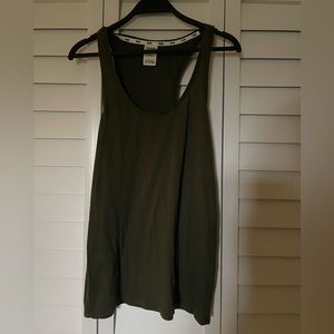 Olive green tank top from PINK